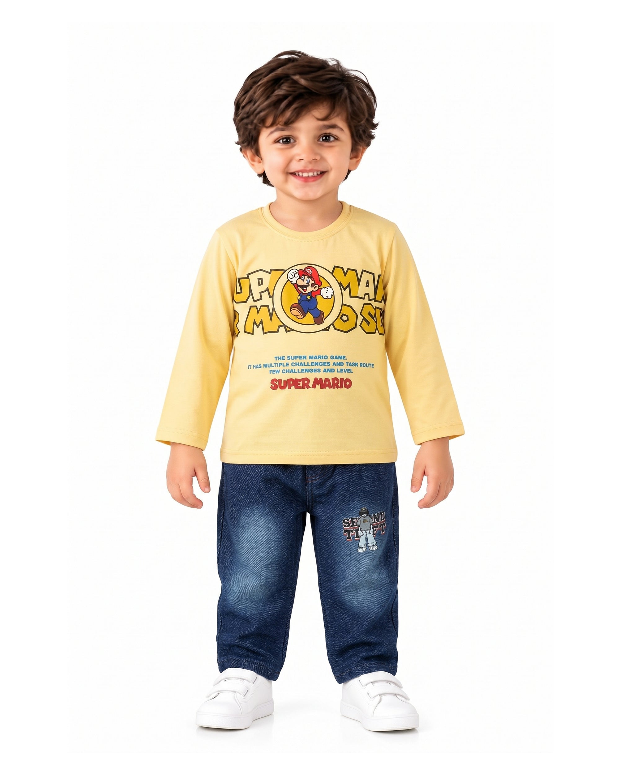 Valuables Boys Printed Full Sleeves Suit