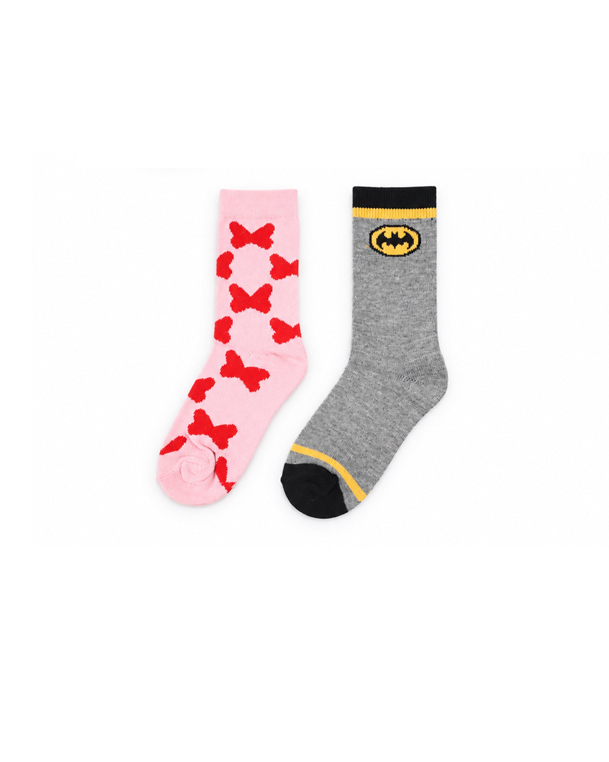 Valuables Girls Printed Lycra Socks - 2 Pc