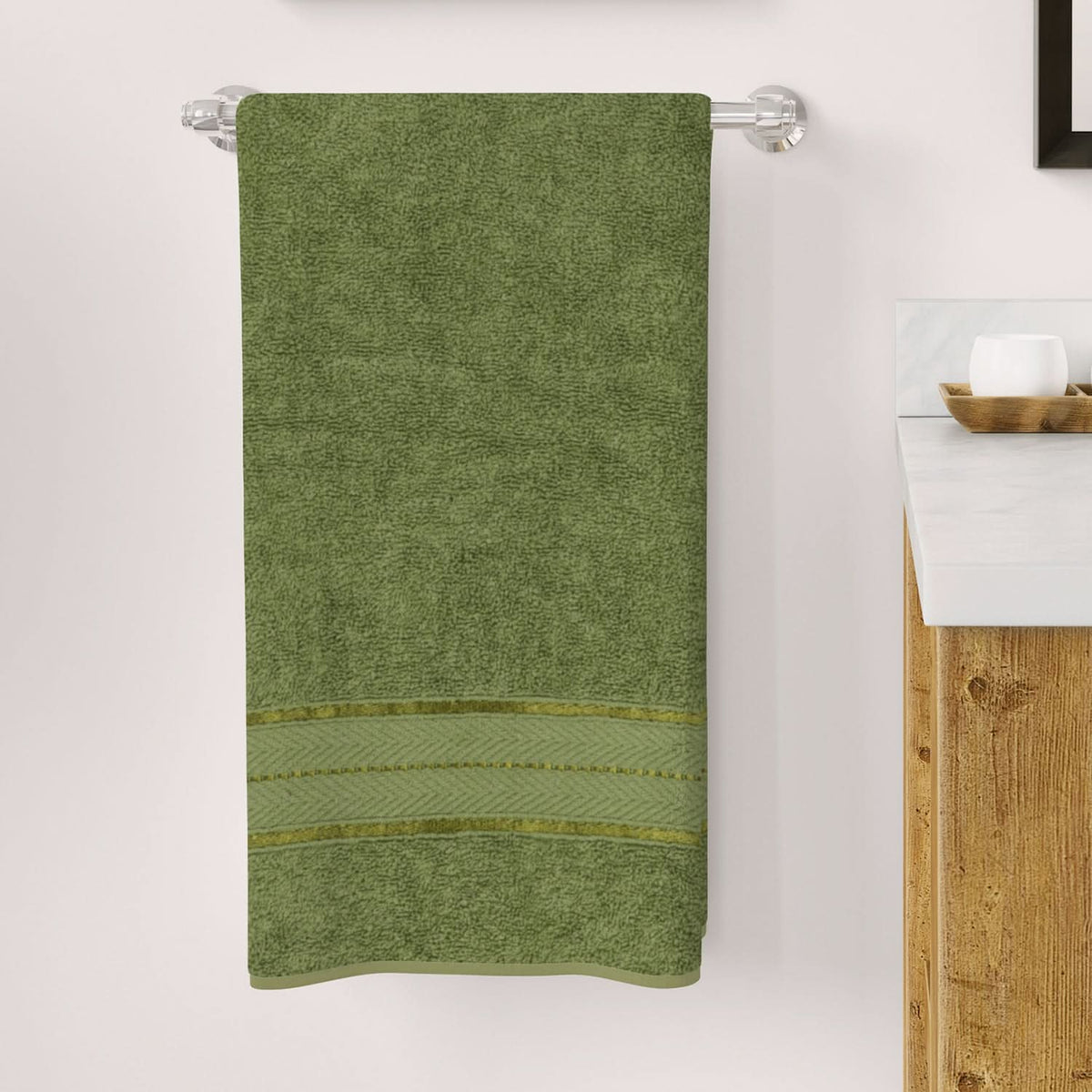 Bath Towel - Mid Green, Bath Towels, Chase Value, Chase Value