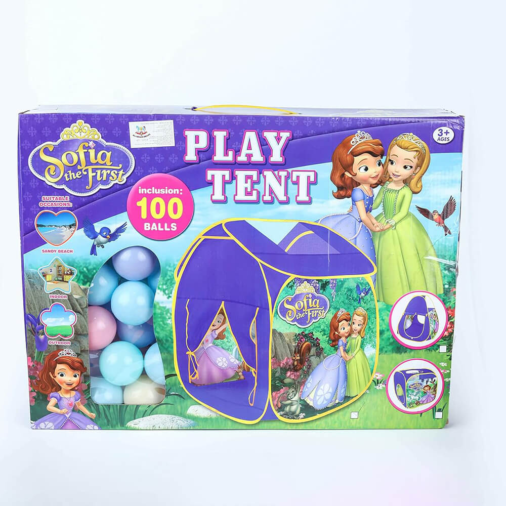 Big Tent House for Kids with 100 Soft Plastic Balls – Fun Indoor & Outdoor Playhouse, Tent House, Chase Value, Chase Value