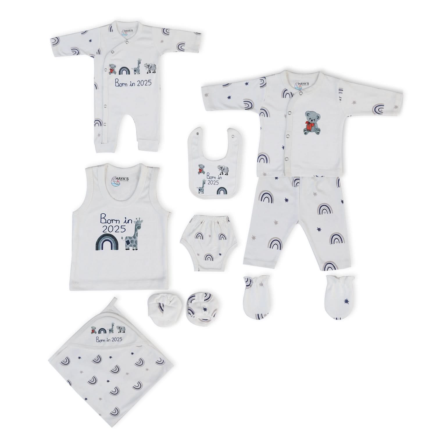 Newborn 10Pcs Gift Set Rainbow, Newborn Gift Set, Chase Value, Chase Value