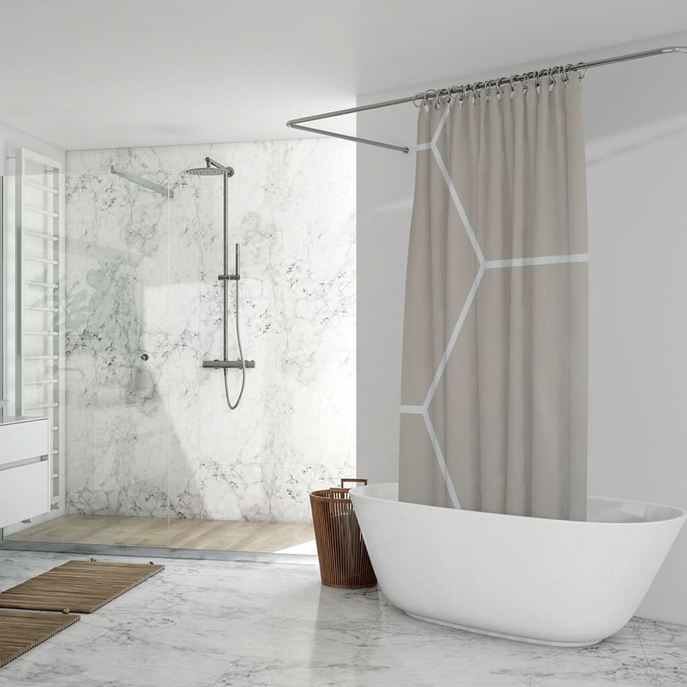 PEVA Shower Curtain 180x180 - C, Decoration, Chase Value, Chase Value