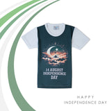 Valuable Boys Half Sleeves Azadi T-Shirt - Green, Boys T-Shirts, Valuable, Chase Value