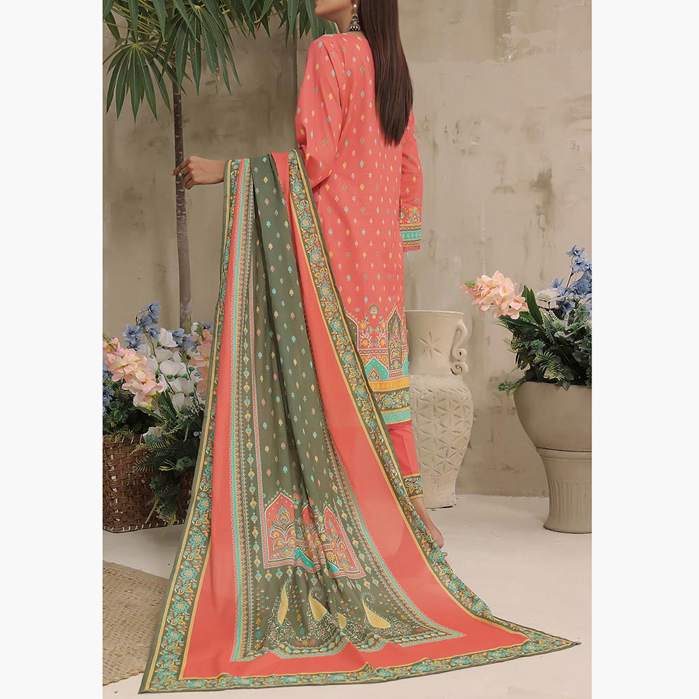 VS Malhar Cambric Printed Unstitched 3Pcs Suit V-1, Women, 3Pcs Shalwar Suit, VS Textiles, Chase Value