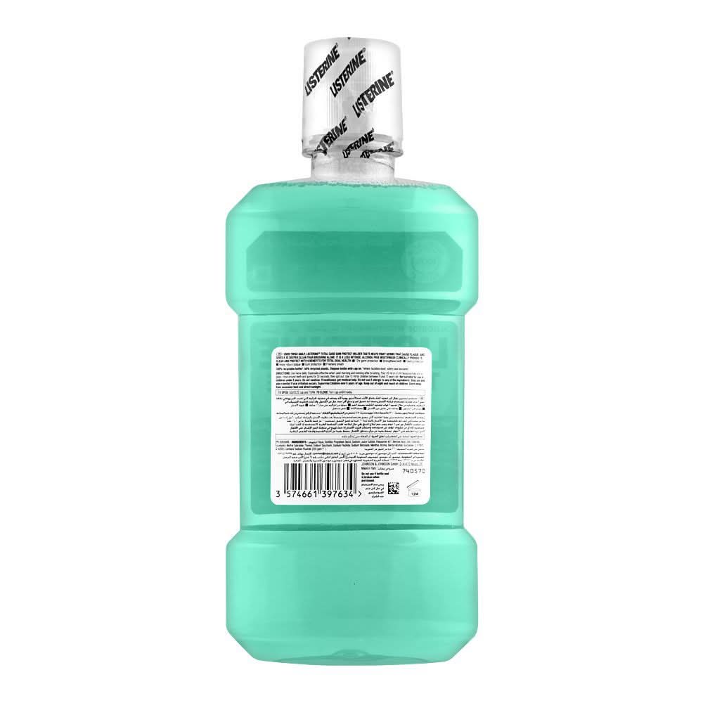 Listerine Total Care Gum Protect Mouthwash, Milder Taste Fresh Mint, 500ml, Oral Care, Listerine, Chase Value