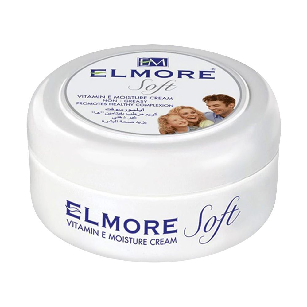 Elmore Soft Vitamin E Moisture Cream, Non Greasy, 200ml, Creams & Lotions, Chase Value, Chase Value