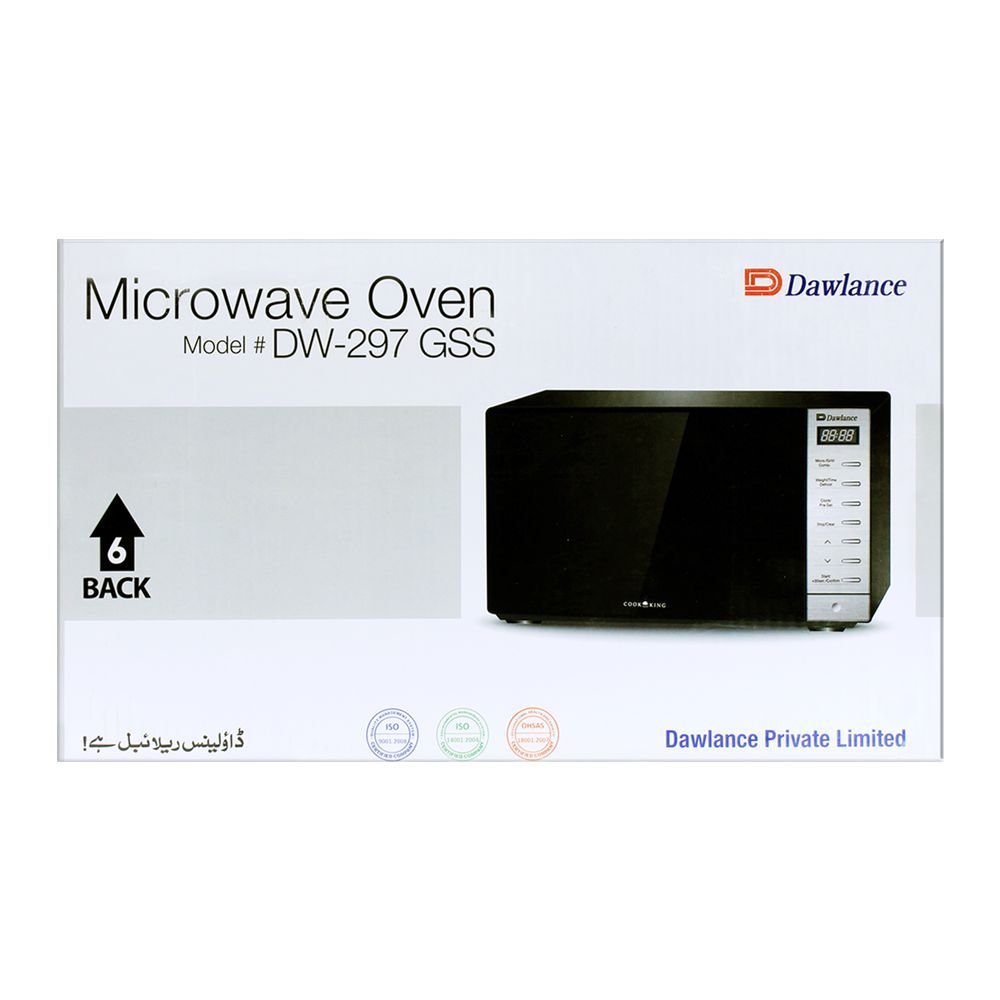 Dawlance Microwave Oven, Cooking Series, 20 Liters, DW-297 GSS, Microwave & Oven, Dawlance, Chase Value