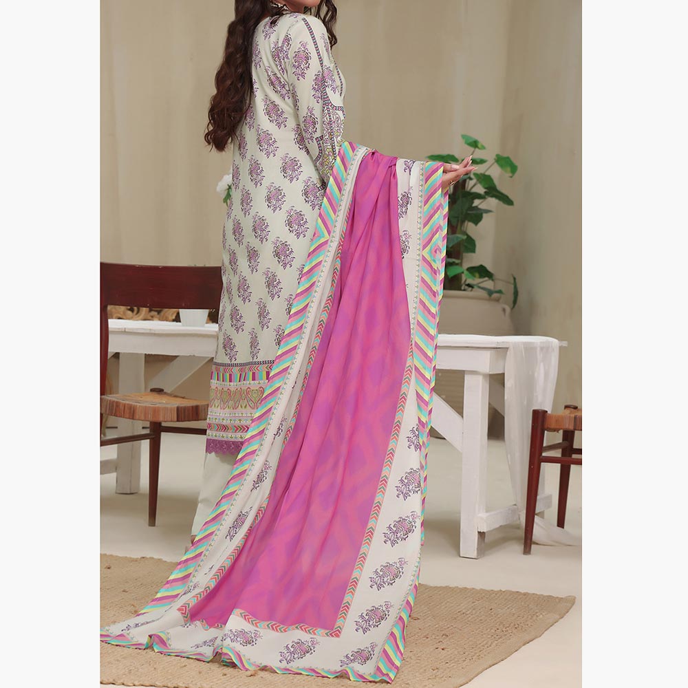 VS Malhar Cambric Printed Unstitched 3Pcs Suit V-1, Women, 3Pcs Shalwar Suit, VS Textiles, Chase Value