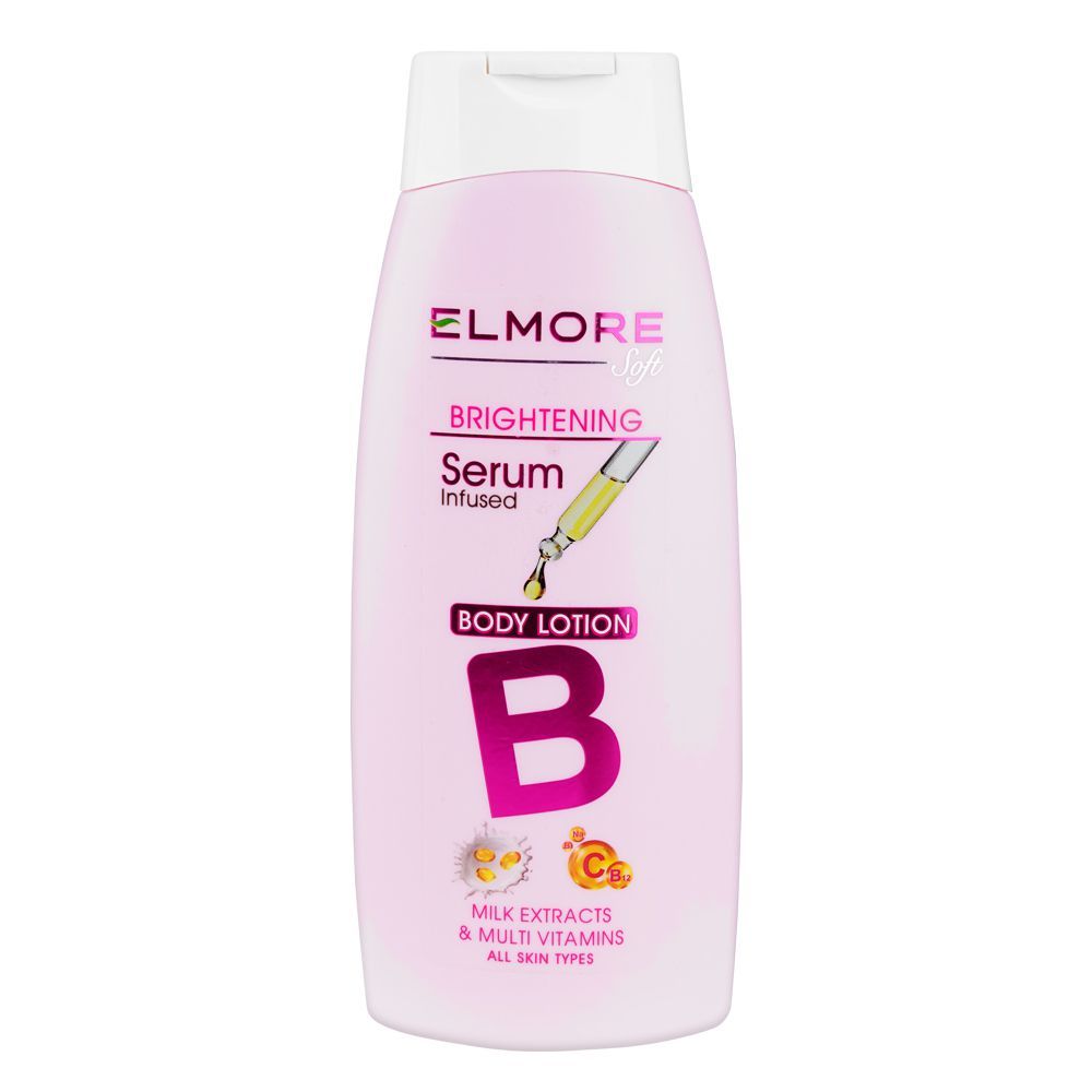 Elmore Soft Skin Whitening Natural Moisturizing Body Lotion, All Skin Types, 250ml, Creams & Lotions, Elmore, Chase Value