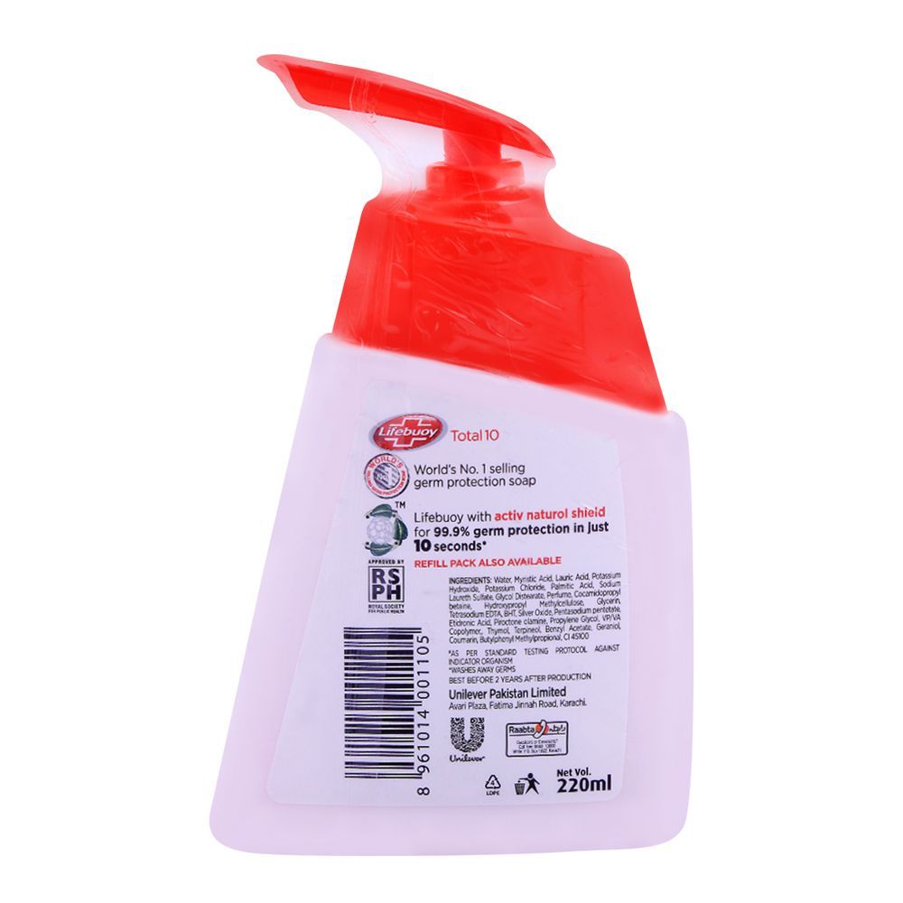 Lifebuoy Total 10 Hand Wash 220ml, Hand Wash, Lifebuoy, Chase Value