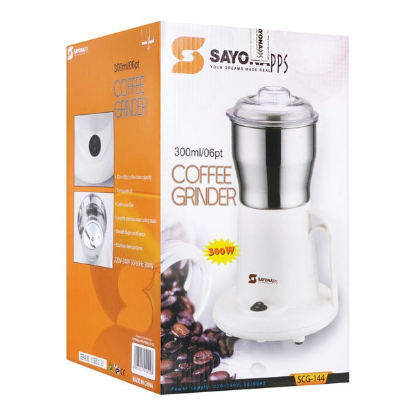 Sayona Coffee Grinder Scg-144, 300W, 300ml, Coffee Maker & Kettle, Sayona, Chase Value