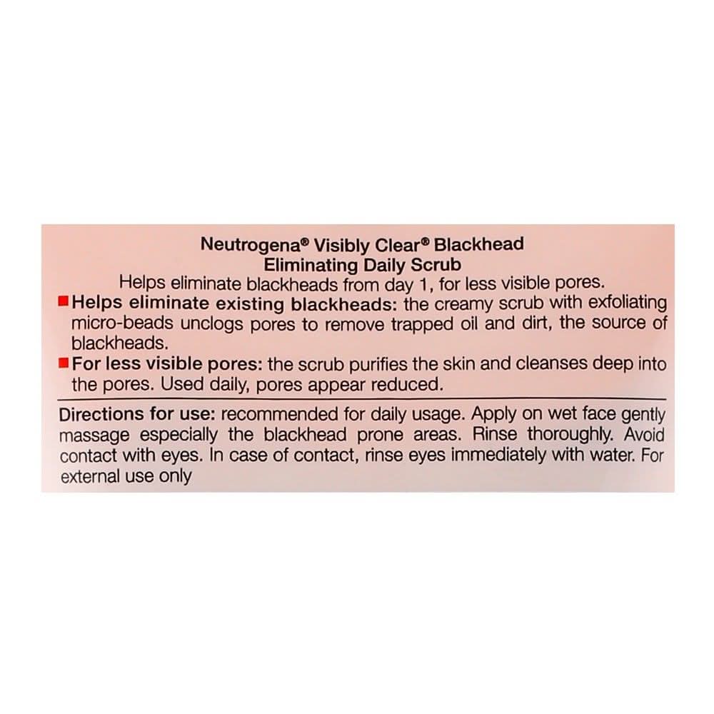 Neutrogena Visibly Clear Blackhead Eliminatineautrogena Scrub 150ml, Scrubs, Neutrogena, Chase Value