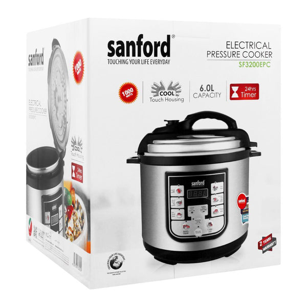 Sanford Electric Digital Pressure Cooker, 6L, 1000W, SF-3200EPC, Toaster & Hot Plate, Sanford, Chase Value