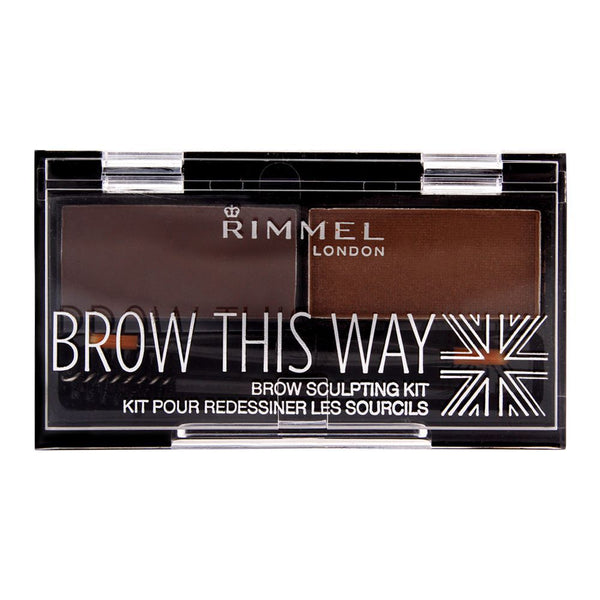 Rimmel Brow This Way Brow Sculpting Kit 002 Medium Brown, Eyeshadow, Rimmel, Chase Value