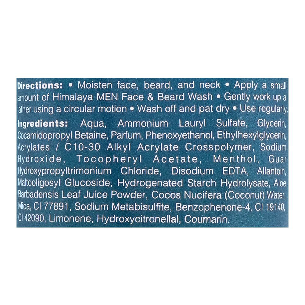 Himalaya Men Face & Beard Wash, 80ml, Face Washes, Himalaya, Chase Value