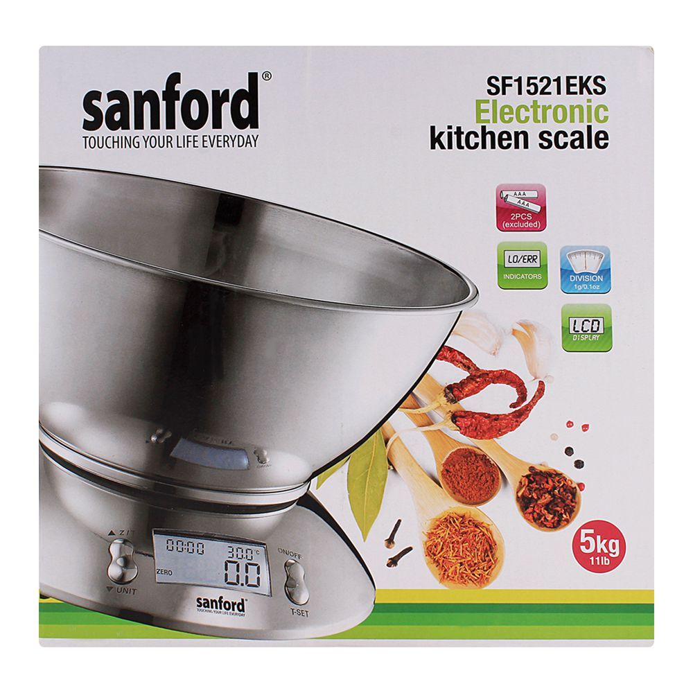 Sanford Electronic Kitchen Scale SF-1521KS, Home Accessories, Sanford, Chase Value