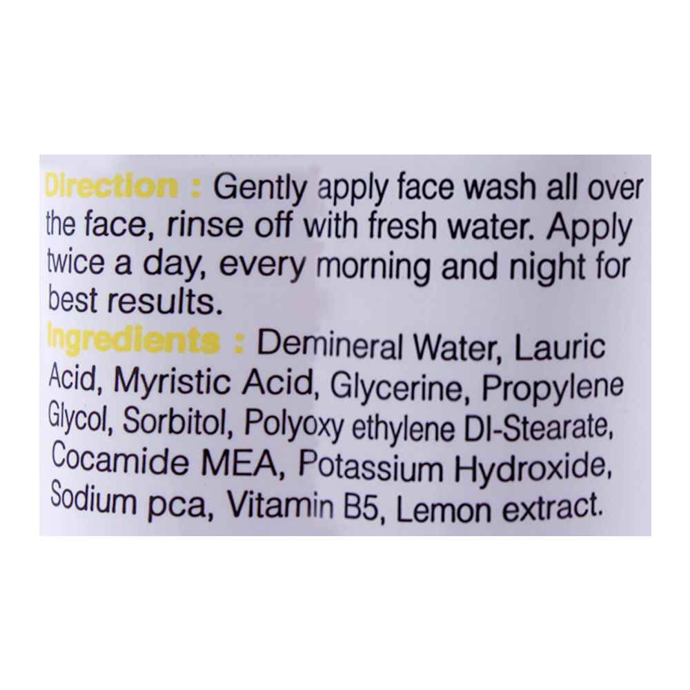 YC Whitening Face Wash, With Lemon Extract, 100ml, Face Washes, YC, Chase Value