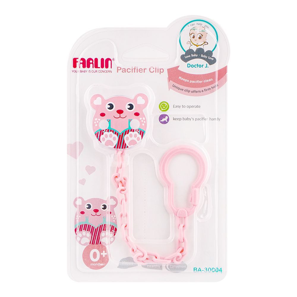 Farlin Doctor J. Pacifier Clip, 0m+, BA-30004, Infants Accessories, Farlin, Chase Value