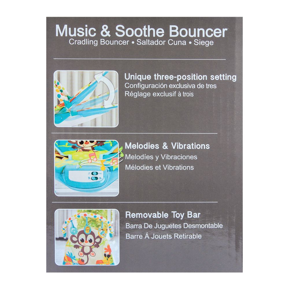 Mastela Baby Music & Soothe Bouncer, 6876, Carrier Strollers & Furniture, Mastela, Chase Value