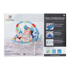 Mastela Soothing Cradling Vibrations Bouncer, Sea Horse/Tortoise, 3-11 Kg, 6938, Carrier Strollers & Furniture, Mastela, Chase Value