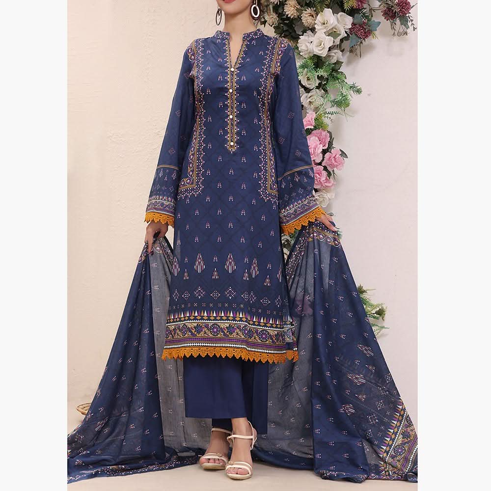 VS Misri Printed Lawn Unstitched 3Pcs Suit - 117, Women, 3Pcs Shalwar Suit, Vs Textile Mills, Chase Value