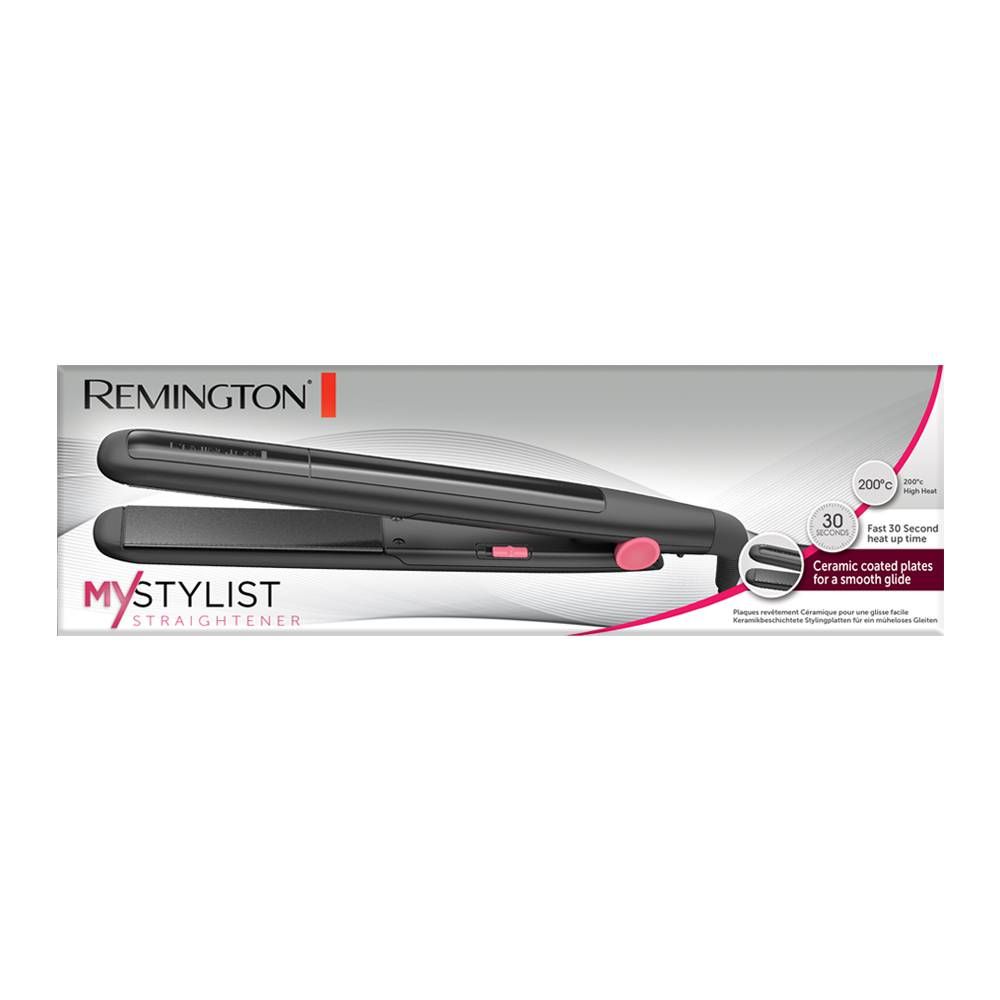 Remington MyStylist Hair Straightener, Ceramic Coated Plates, A1A100, Straightener & Curler, Remington, Chase Value