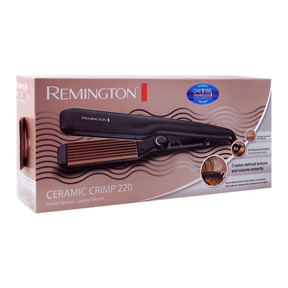 Remington Ceramic Crimp 220 Hair Straightener S3580, Straightener & Curler, Remington, Chase Value