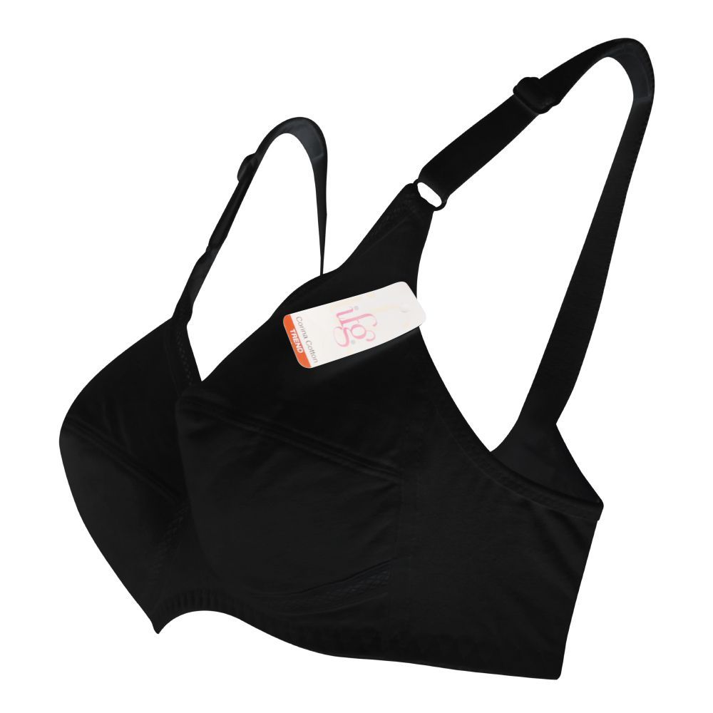IFG Bra Corina Cotton - Black, Women Bras, IFG, Chase Value