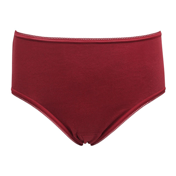 Women's  Panty Deluxe Brief - Maroon