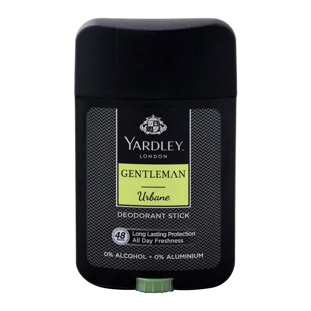 Yardley Gentleman Urbane Deodorant Stick, Alcohol & Aluminium Free, 50ml, Body Roll On & Sticks, Yardley, Chase Value
