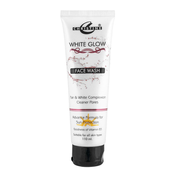 Christine White Glow Face Wash, Fair & White Complexion, Cleans Pores, 110ml, Face Washes, Christine, Chase Value
