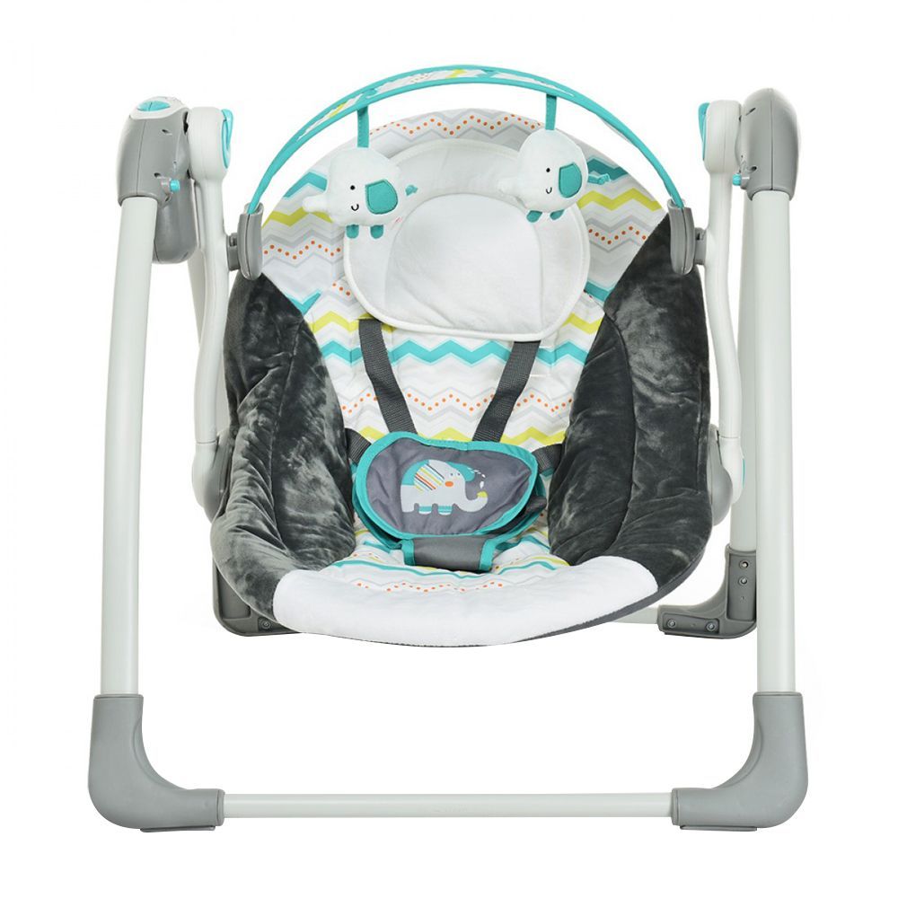 Mastela Deluxe Portable Baby Auto Swing, Elephant, 3-11 Kg, 6503, Carrier Strollers & Furniture, Mastela, Chase Value