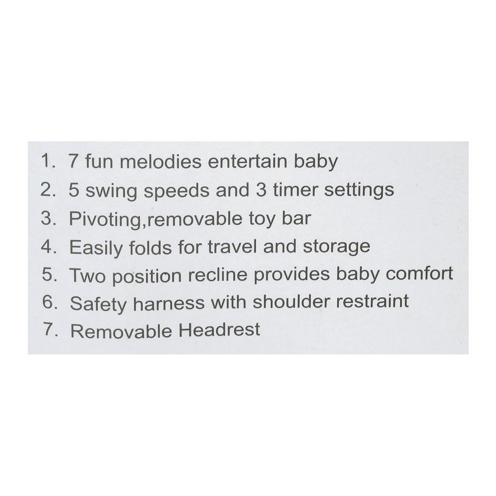 Mastela Deluxe Portable Baby Auto Swing, Elephant, 3-11 Kg, 6503, Carrier Strollers & Furniture, Mastela, Chase Value