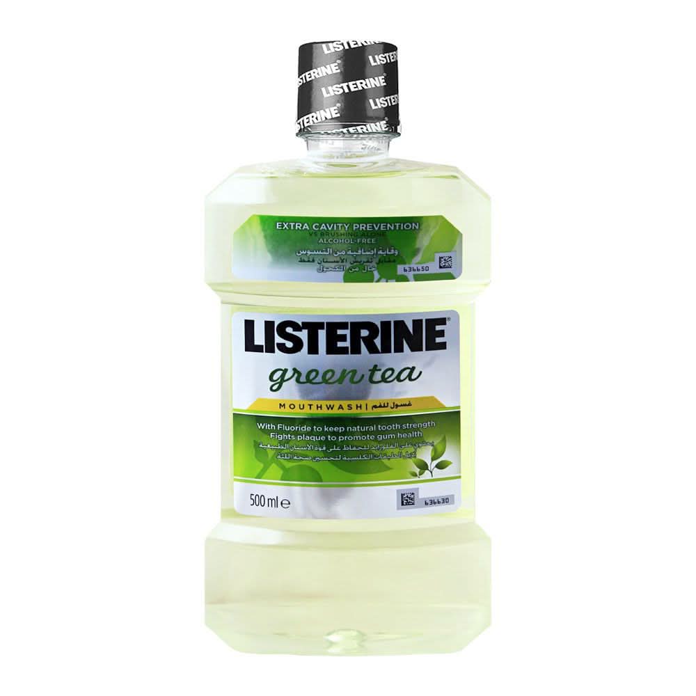 Listerine Green Tea Mouthwash, 500ml, Oral Care, Listerine, Chase Value