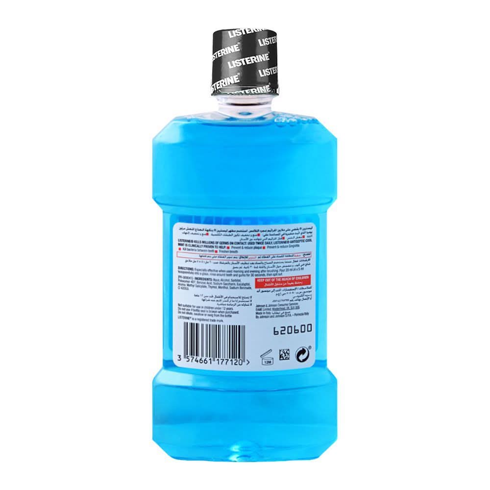 Listerine Cool Mint Antiseptic Mouthwash, 250ml, Oral Care, Listerine, Chase Value