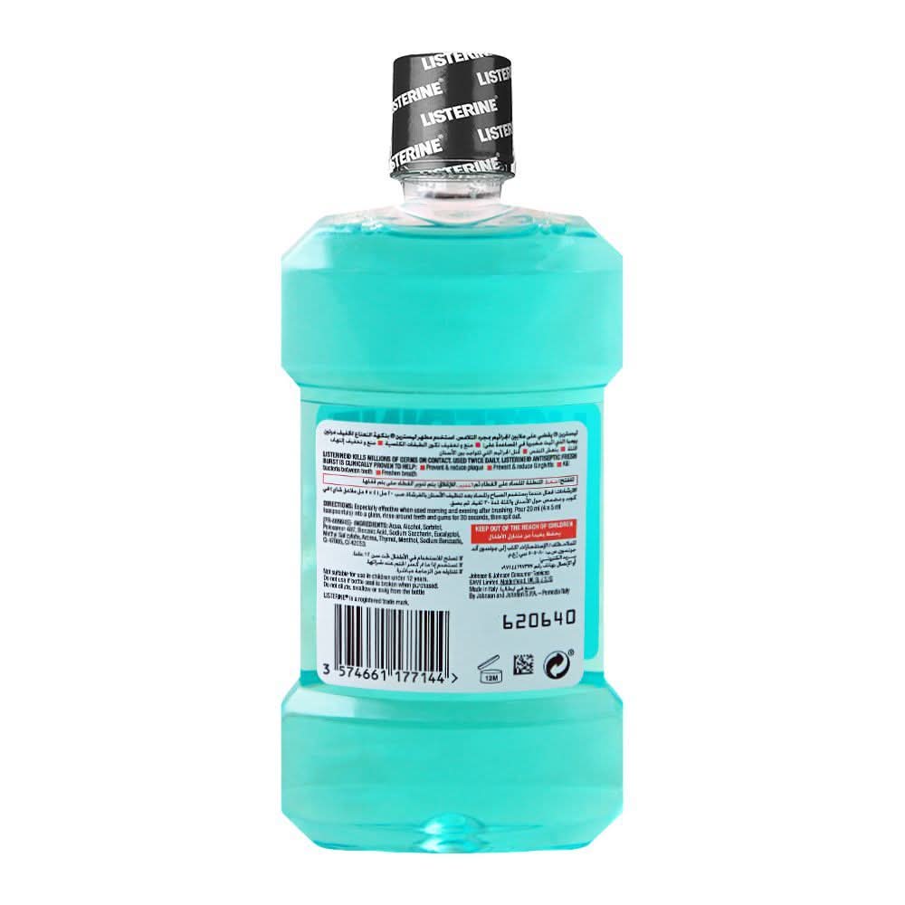 Listerine Fresh Burst Antiseptic Mouthwash, 250ml, Oral Care, Listerine, Chase Value