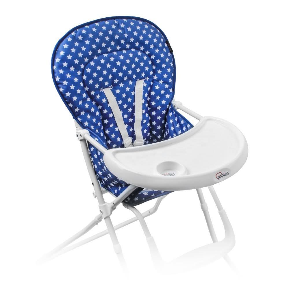 Tinnies Baby High Chair, Blue, T-026, Carrier Strollers & Furniture, Tinnies, Chase Value