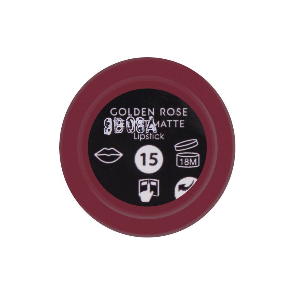 Golden Rose Velvet Matte Lipstick, 15, Lipstick, Golden Rose, Chase Value