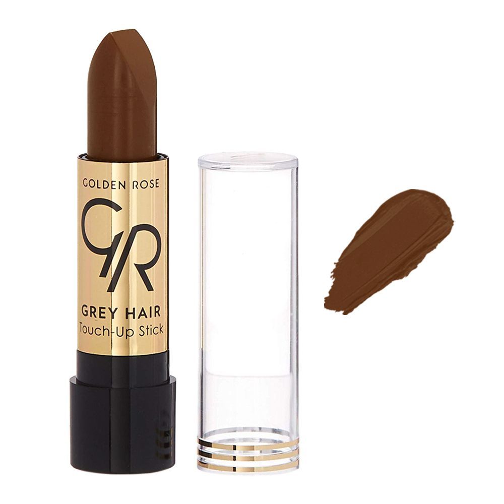 Golden Rose Grey Hair Touch-Up Stick, 08 Chocolate Brown, Lipstick, Golden Rose, Chase Value