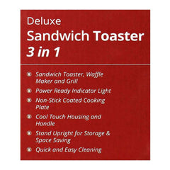 West Point Deluxe 3-In-1 Sandwich Toaster, WF-6293