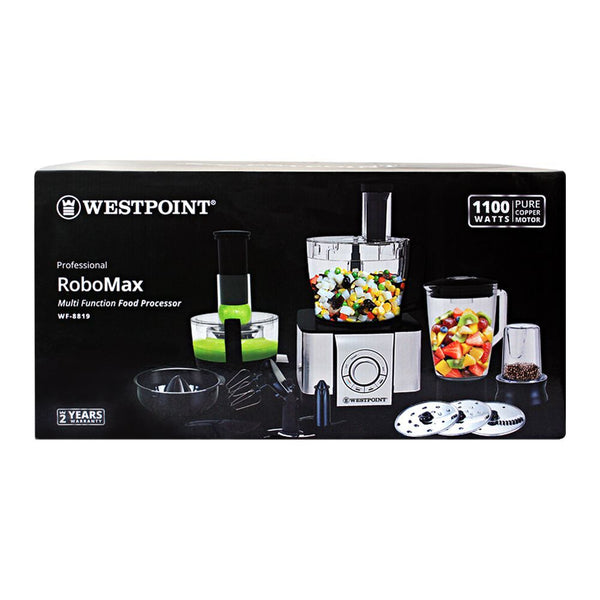 West Point Professional RoboMax Food Processor, WF-8819, Juicer Blender & Mixer, Westpoint, Chase Value