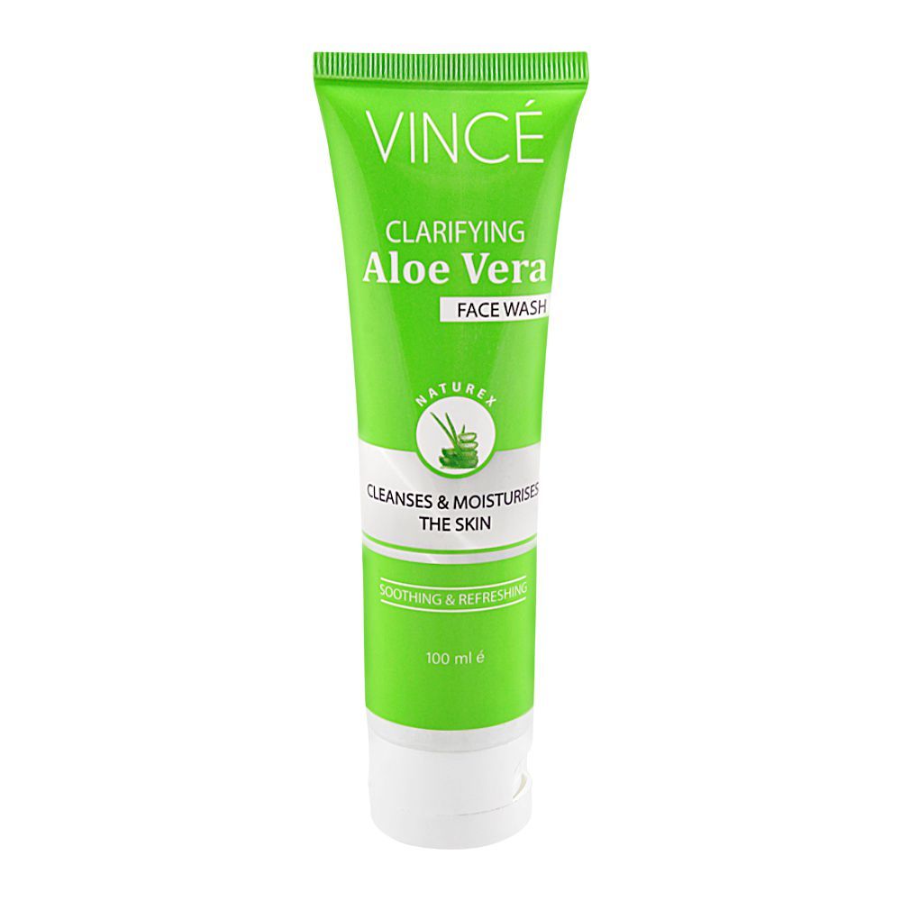 Vince Clarifying Aloe Vera Face Wash, 100ml, Face Washes, Vince, Chase Value