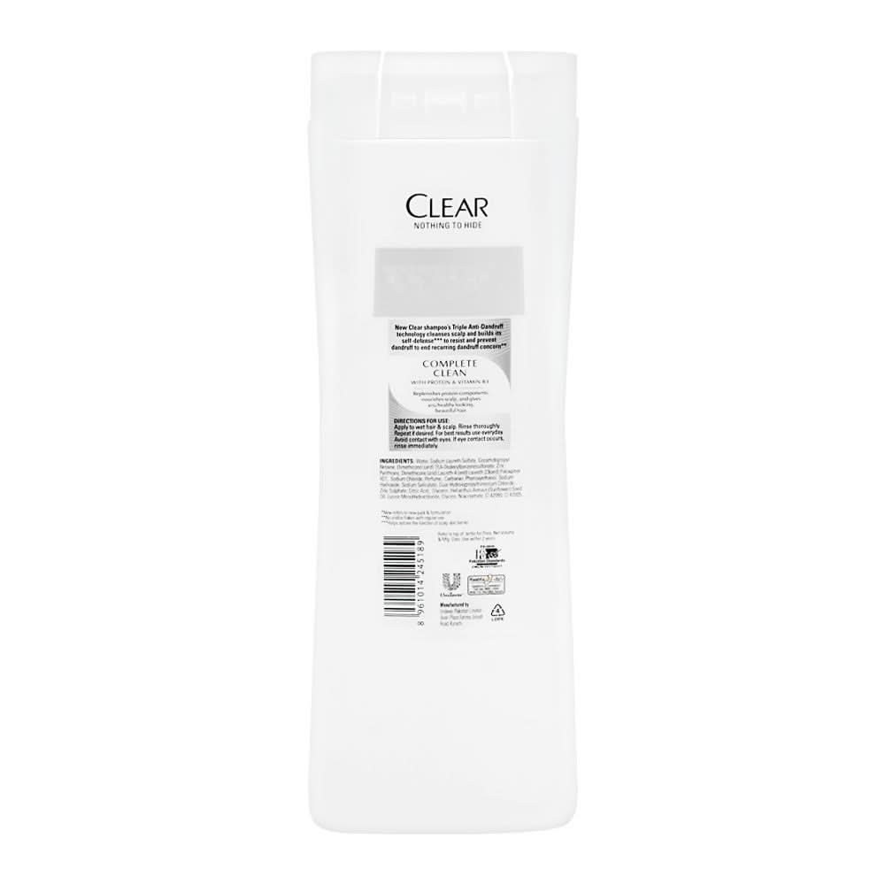 Clear Anti-Dandruff Complete Clean Shampoo, 185ml, Shampoo & Conditioner, Clear, Chase Value