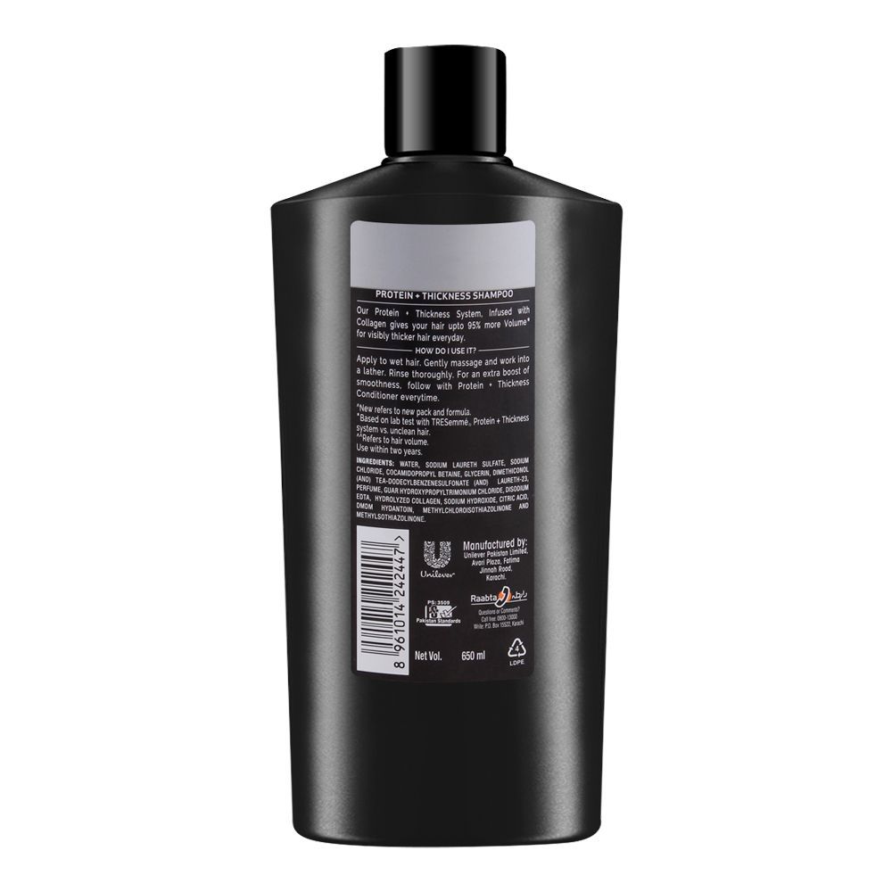 Tresemme Protein + Thickness With Collagen Pro Collection Shampoo, 650ml, Shampoo & Conditioner, Treseme, Chase Value