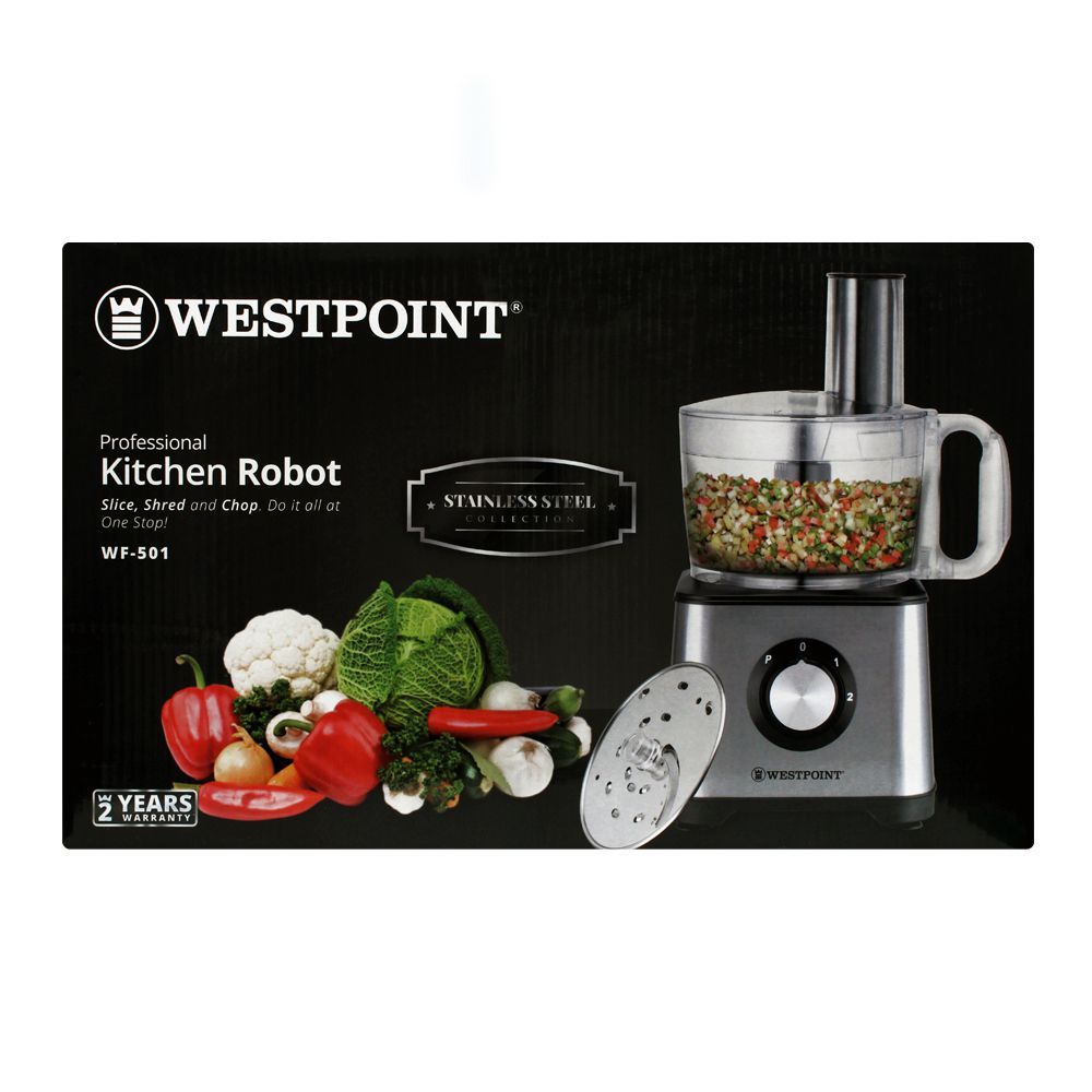 West Point Professional Kitchen Robot, Slice + Shred + Chop, 500W, WF-501, Chopper, Westpoint, Chase Value