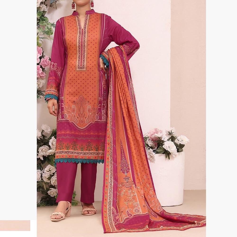 VS Misri Printed Lawn Unstitched 3Pcs Suit - 119, Women, 3Pcs Shalwar Suit, Vs Textile Mills, Chase Value