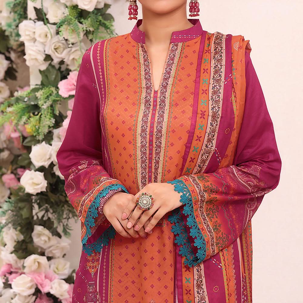 VS Misri Printed Lawn Unstitched 3Pcs Suit - 119, Women, 3Pcs Shalwar Suit, Vs Textile Mills, Chase Value