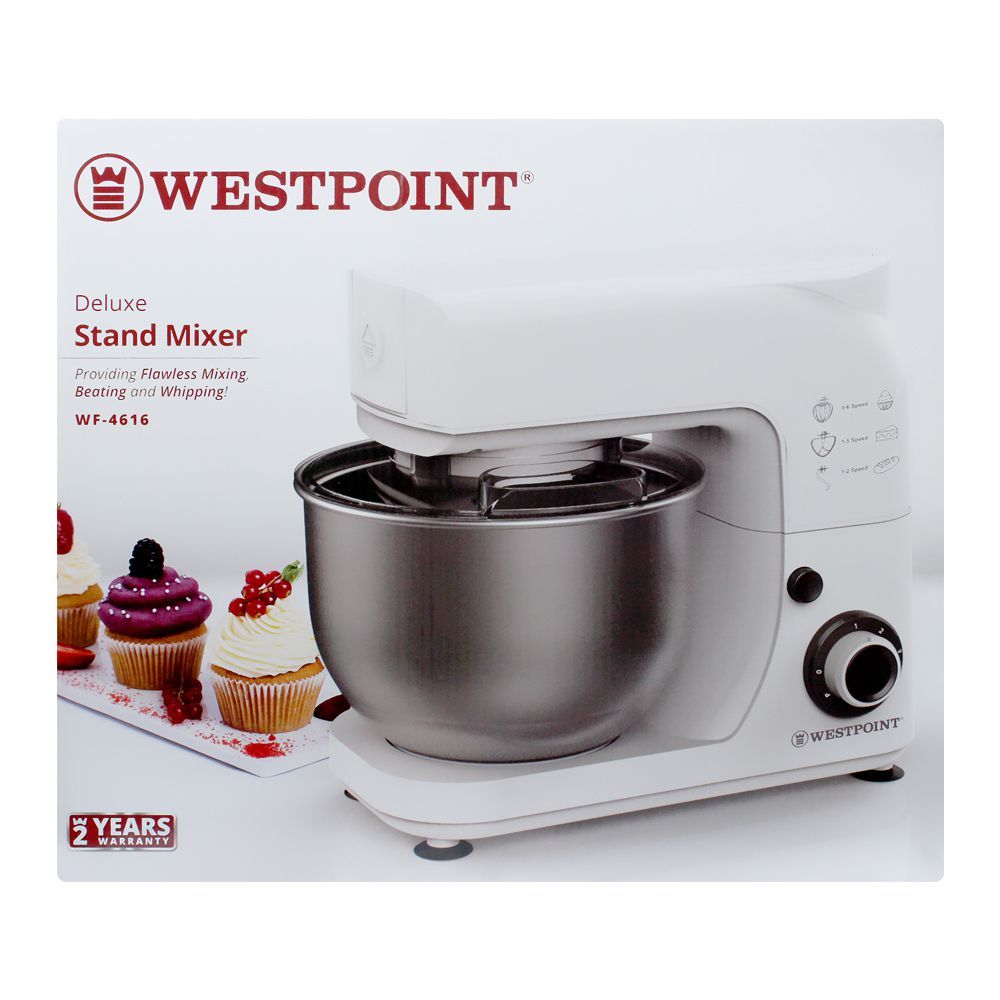 West Point Deluxe Stand Mixer, 4.3L, 1000W, WF-4616, Juicer Blender & Mixer, Westpoint, Chase Value