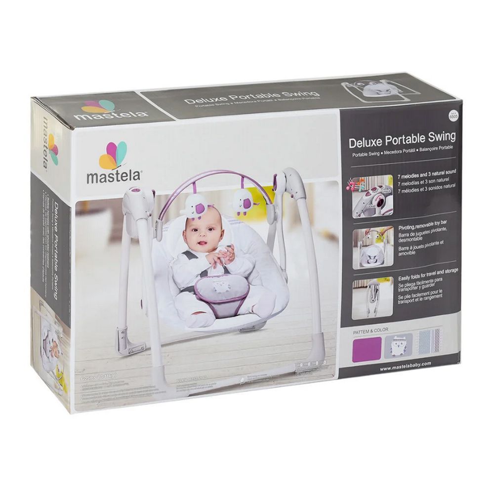 Mastela Deluxe Portable Auto Baby Swing, 6505, Carrier Strollers & Furniture, Mastela, Chase Value