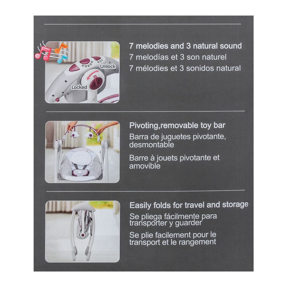 Mastela Deluxe Portable Auto Baby Swing, 6505, Carrier Strollers & Furniture, Mastela, Chase Value